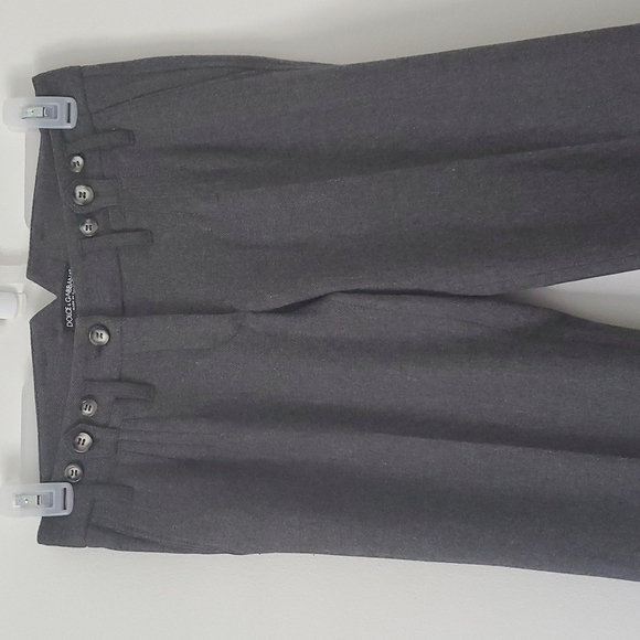 Dolce & Gabbana Flare Wool Pantsuit Size 6 in dark Charcoal gray - Picture 2 of 11